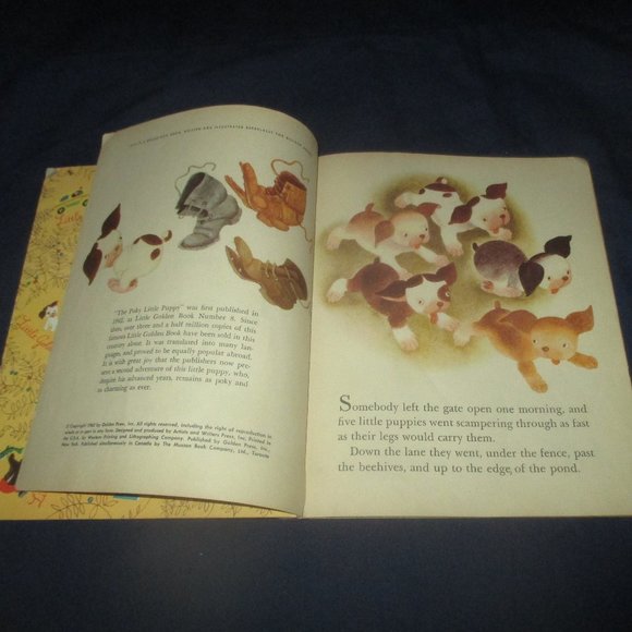 Where is the Poky Little Puppy (1962. A Little Golden Book) 1st Edition Vintage - Picture 2 of 3